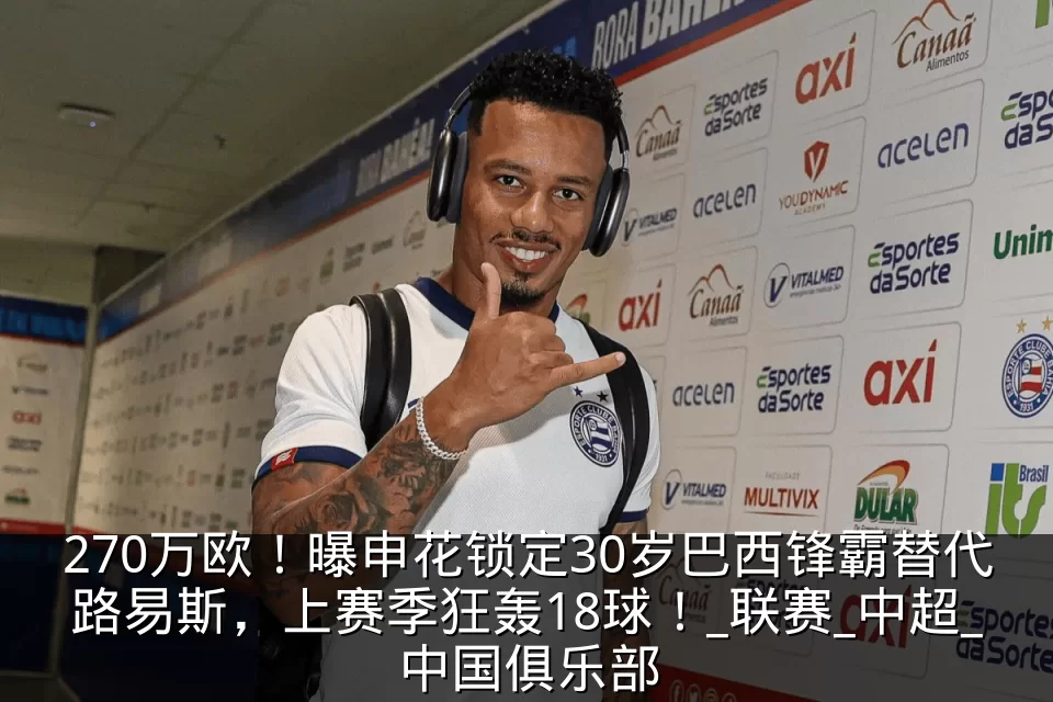 270万欧！曝申花锁定30岁巴西锋霸替代路易斯，上赛季狂轰18球！_联赛_中超_中国俱乐部